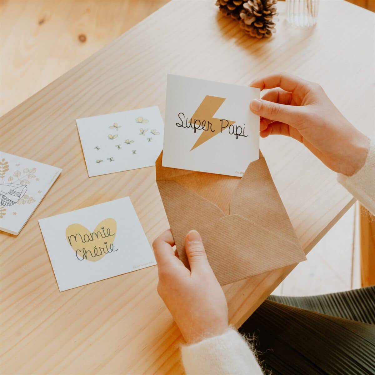 Card and envelope - Super Dad