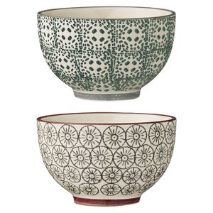 Karine Bowl, Green, Stoneware