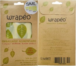 Ceras vegetales wrapéo - juego de 3 S/M/L - 18x20 / 25x28 / 33x35,5 cm