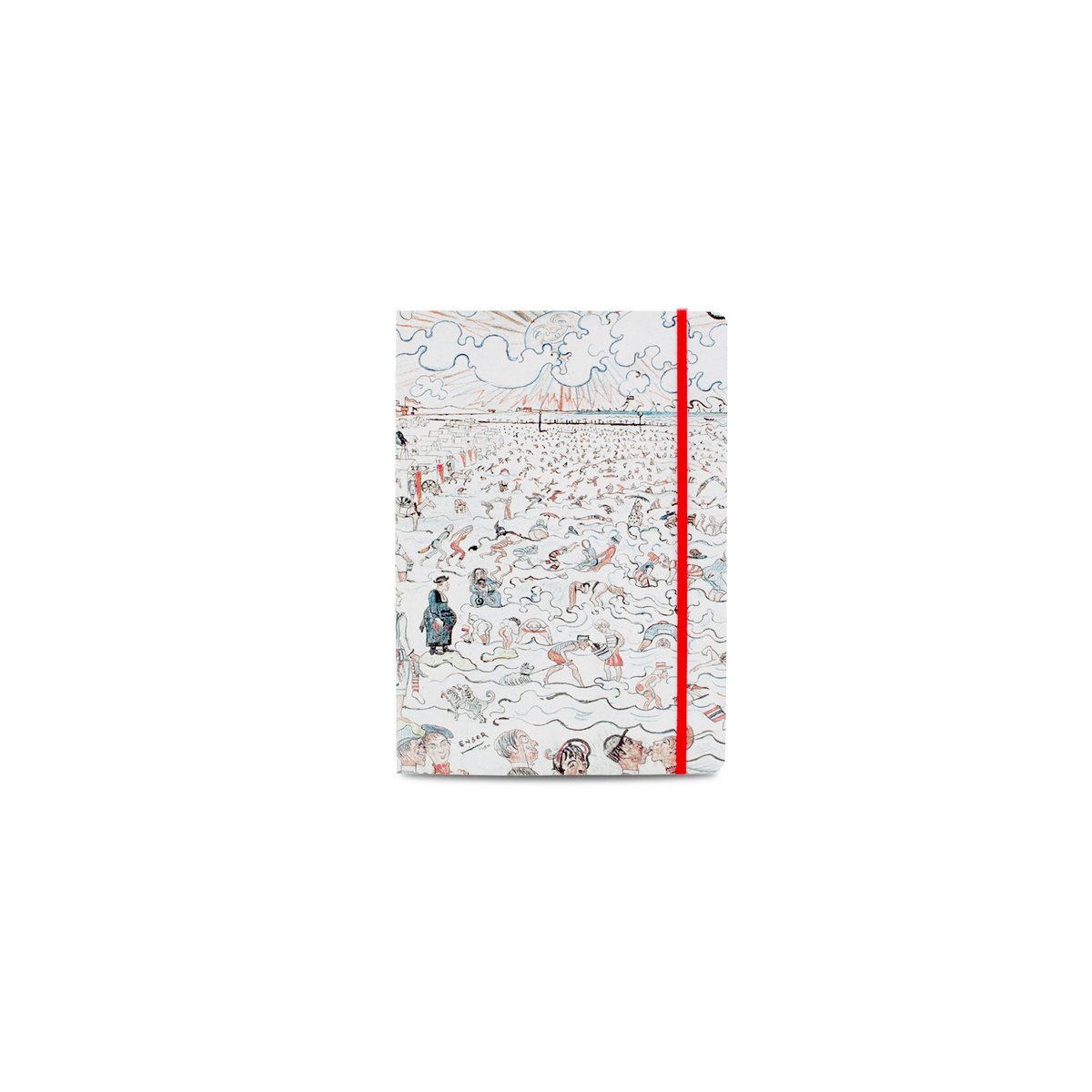 Softcover-Buch A5, James Ensor, Die Bäder in Ostende
