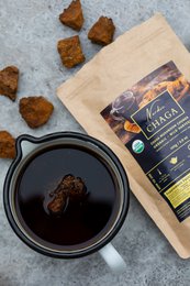 Organiczne kawałki grzyba Chaga 'NORDIC CHAGA' (100g)