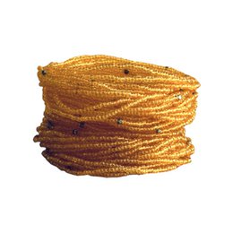 Masai Perlenarmband Orange Glas
