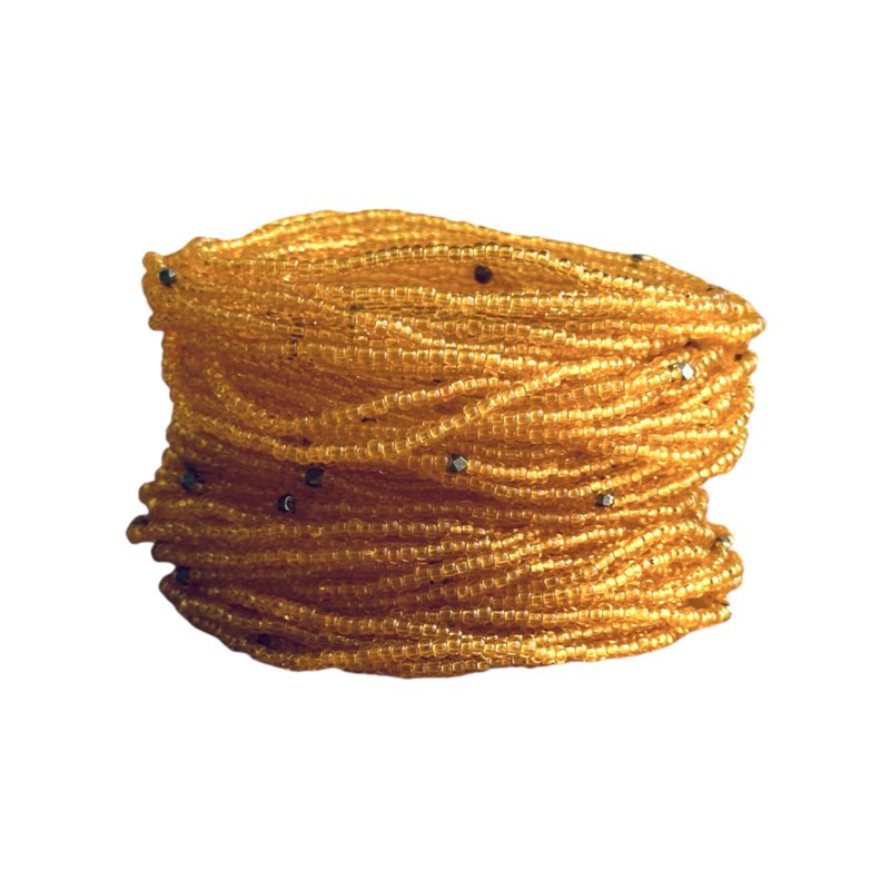 Masai Perlenarmband Orange Glas