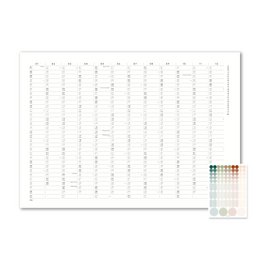 Kalender met zelfklevende stippen 2027 - A2/A1