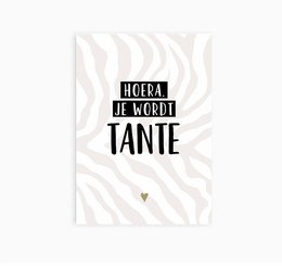 Postal || hurra vas a ser tía