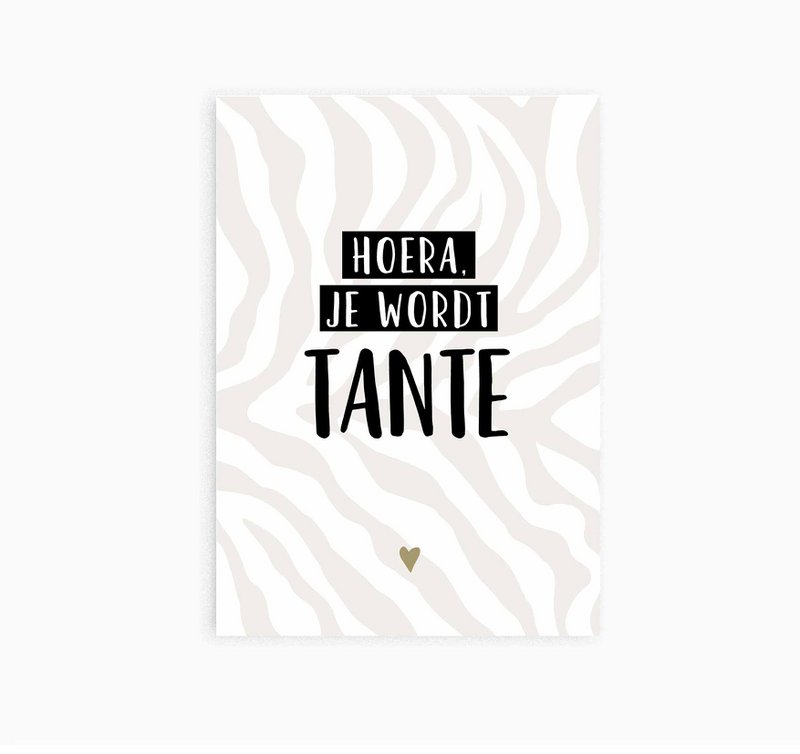 Postal || hurra vas a ser tía