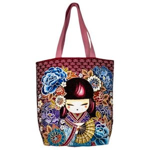 Jacquard draagtas, 'Mina' fuchsia
