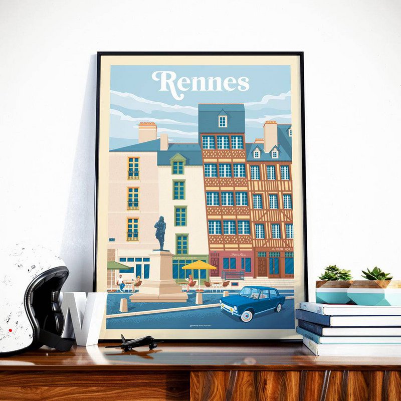 Vintage St Tropez Poster | Poster City Saint Tropez Provence Côte d'Azur France Copy