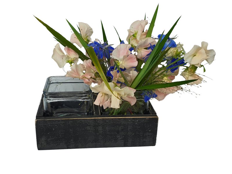 candle hold black berlin plain half high 2