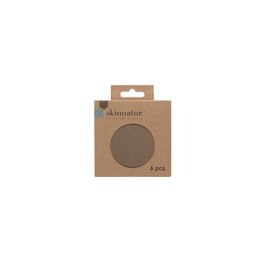 Sous-verre Skinnatur | cuir recyclé | Environ 10 cm | lot de 6
