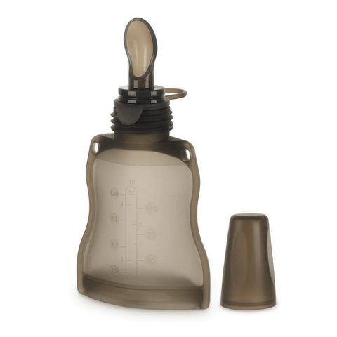 Beutel (x1) Yummy Pouch aus Silikon 130 ml + Löffel