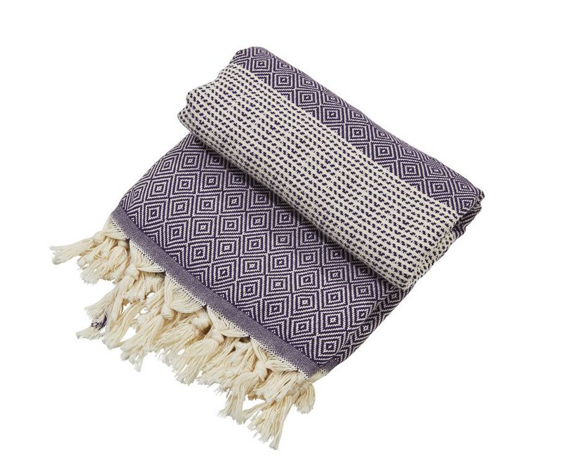 Plaid LOUNGE DIAMANT 100x180cm (8 Farben)