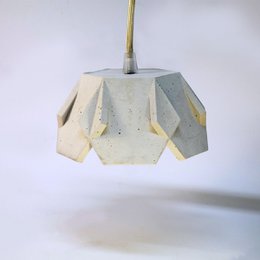 Lámpara colgante Jill Concrete Blanco