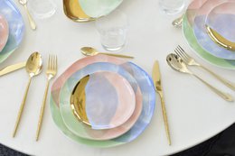 Tricolor-Paradise bread plate