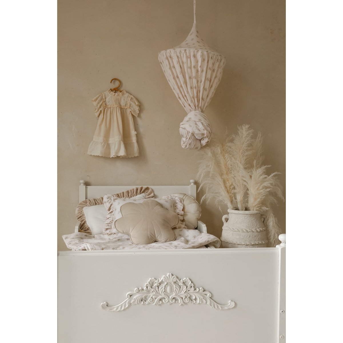 Muslin canopy "Boho Flowers"