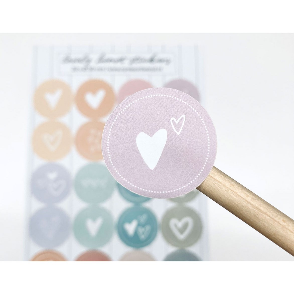 Sticker sheet A5 | Lovely hearts - Color