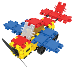 Clics building blocks– DURABLE TOYS made of RECYCLED PLASTIC (Made in Belgium)- building set 10 in 1