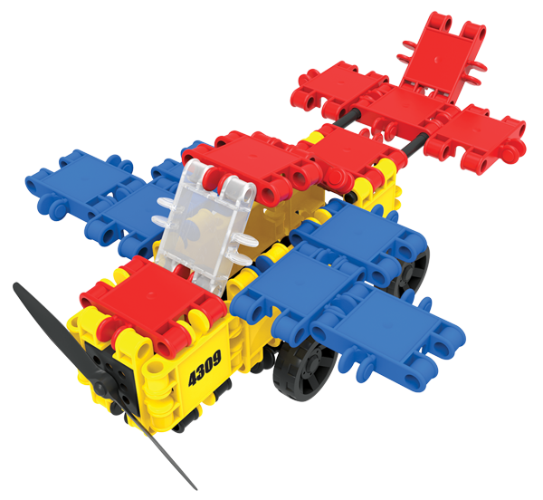 Clics building blocks– DURABLE TOYS made of RECYCLED PLASTIC (Made in Belgium)- building set 10 in 1