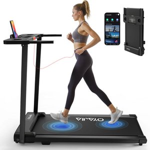 Loopband Looppad voor thuis 3in1 Opvouwbaar onder bureauloopband 2.5HP Smart Walking-loopband met APP & LED-display