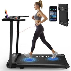Laufband-Walking-Pad für Zuhause, 3-in-1, zusammenklappbar, unter dem Schreibtisch, 2,5 PS, intelligentes Laufband mit APP und LED-Anzeige