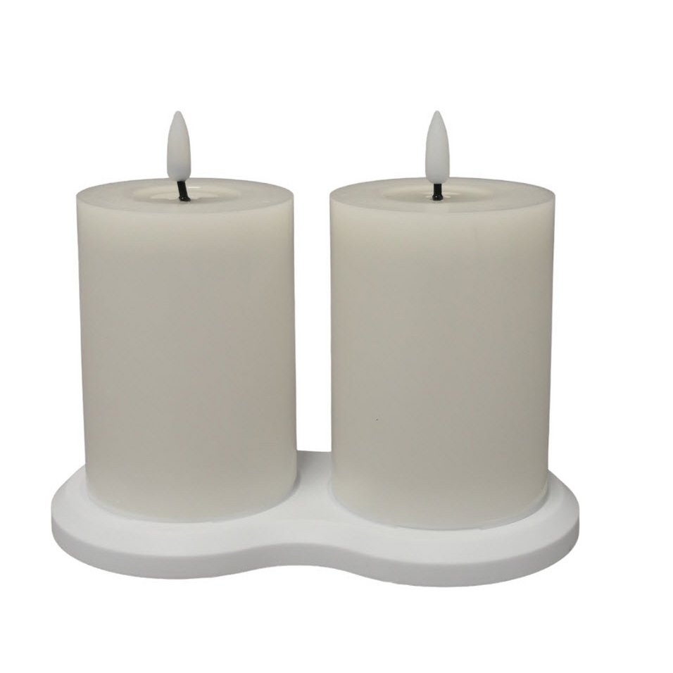 CANDLE RECHARGEABLE  1PC      WHITE