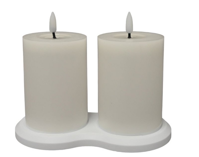 CANDLE RECHARGEABLE  1PC      WHITE