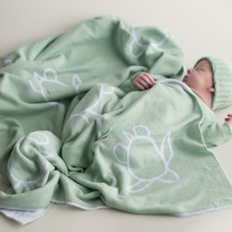 Baby tæppe skildpadder grøn