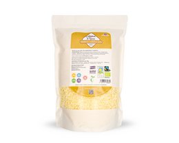  Organic cocoa butter in bulk, 1.5 kg. High-quality, unrefined, and sustainably sourced. Ideal for DIY cosmetics, baking, and more.