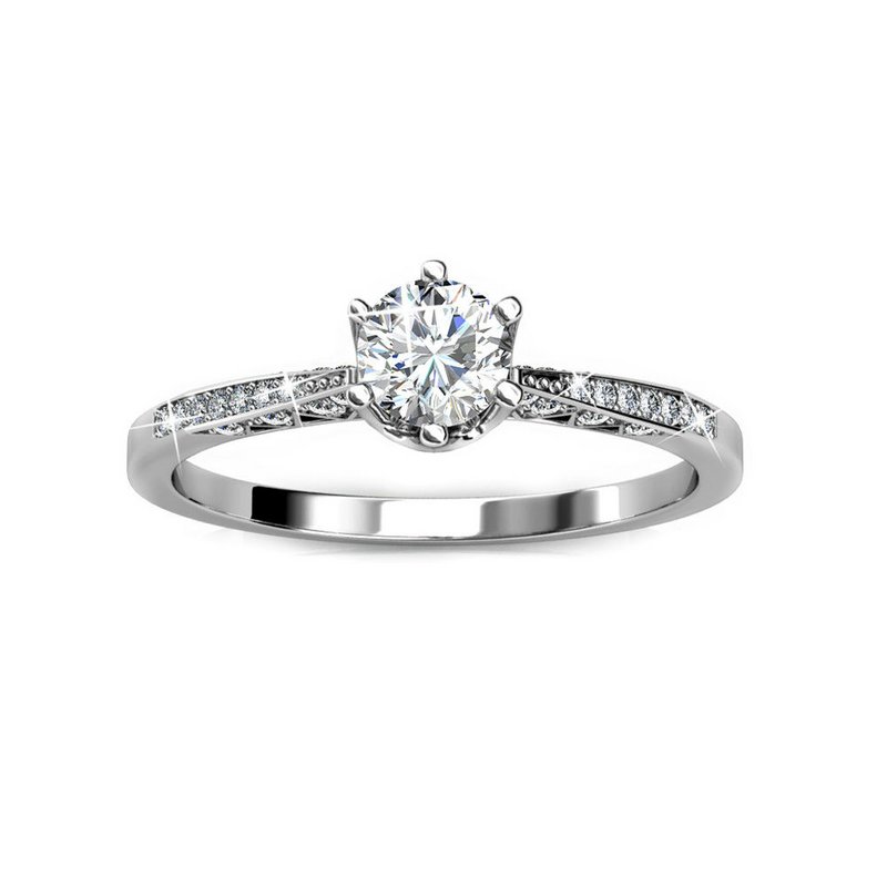 Bague Destiny - Argenté et Cristal