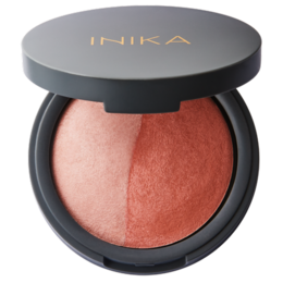Baked blush in a warm peach shade with a luminous finish. Suitable for face.