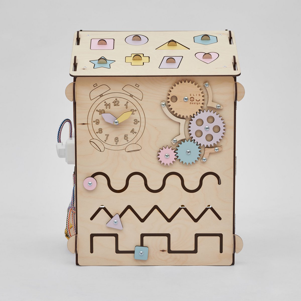Set - BusyBoard cottage natura/pastel and creative cube
