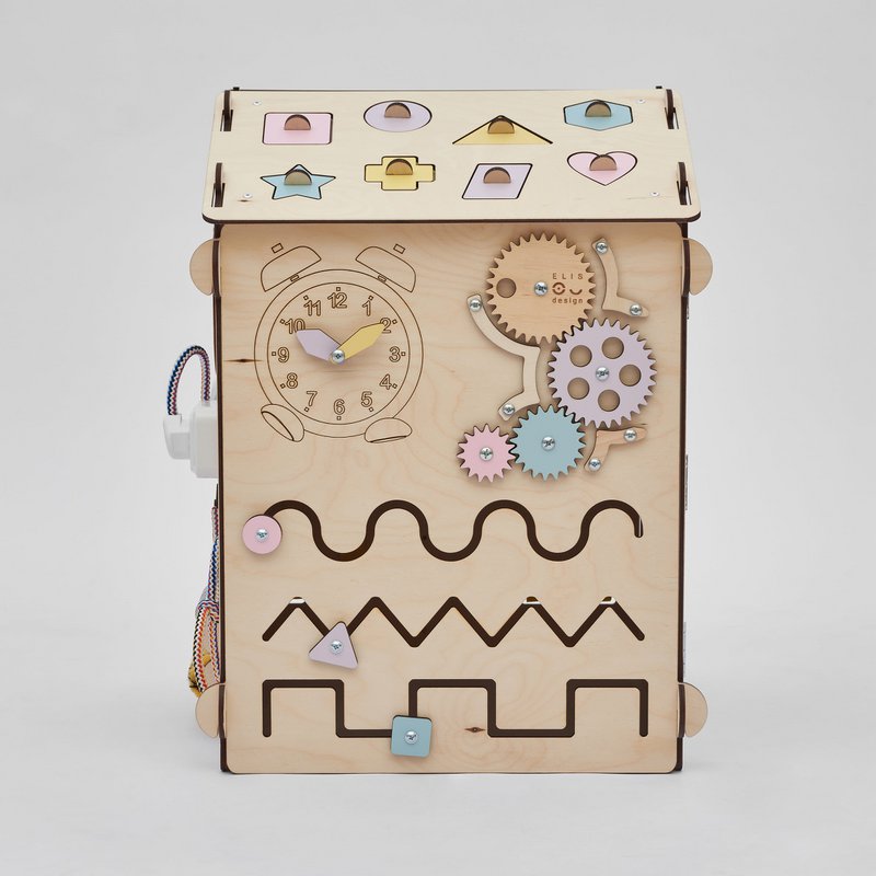 Set - BusyBoard cottage natura/pastel and creative cube