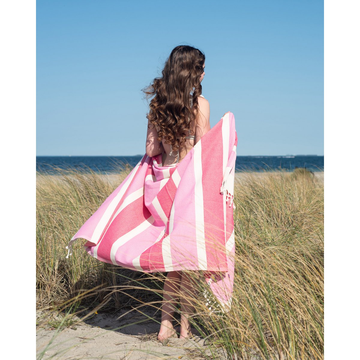 Hamamtuch Bio-Baumwolle Dalya Flamingo