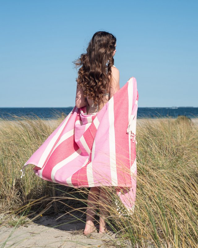 Hamamtuch Bio-Baumwolle Dalya Flamingo