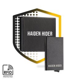 RFID & NFC kortholder - Aluminium - Udtrækkelig - Mænd kreditkortholder - Sikkerhed - Kortholder - Sort - Mænd Gave - Kortholder