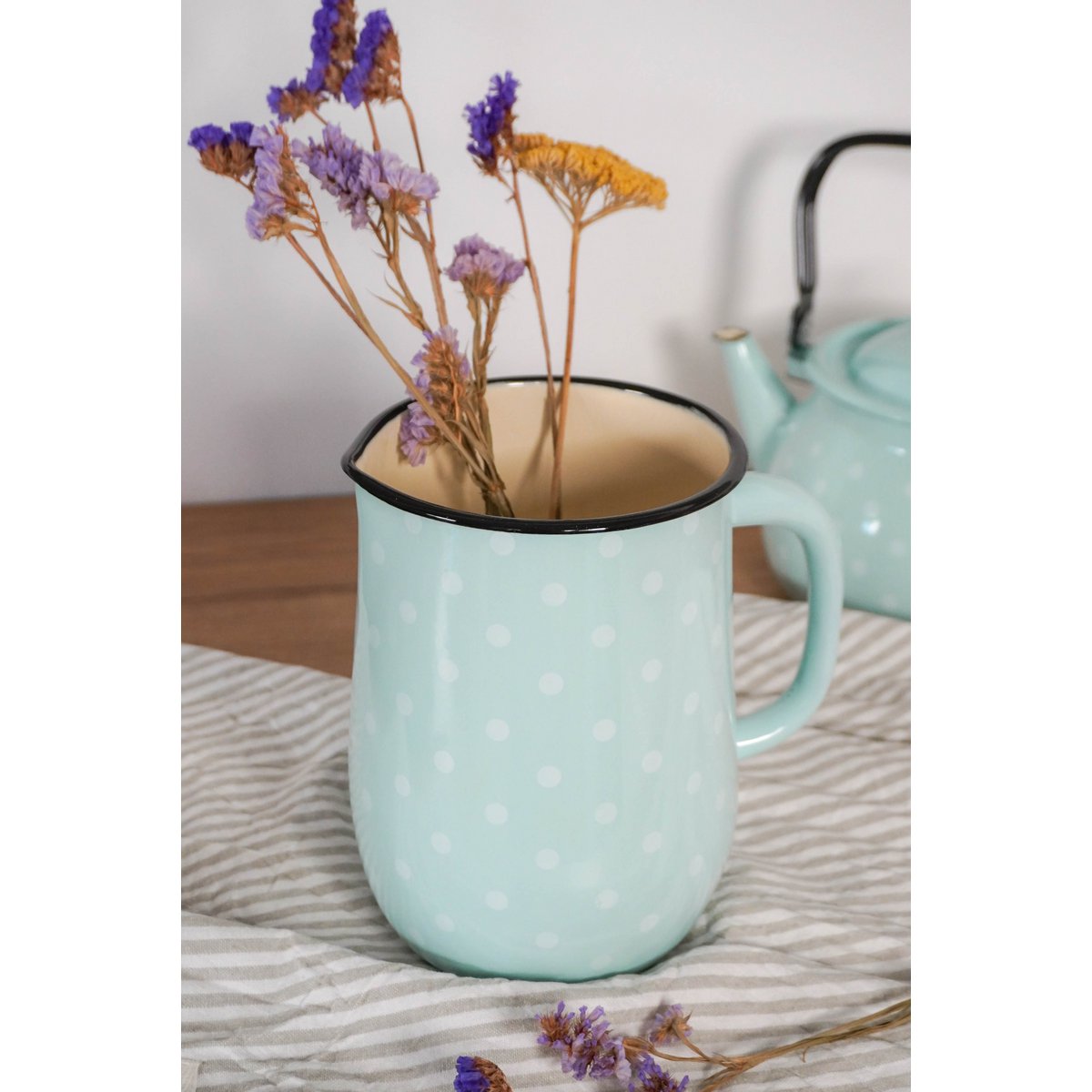 Esmalte Jug Polka Dot Blue 2,5l Isabelle Rose
