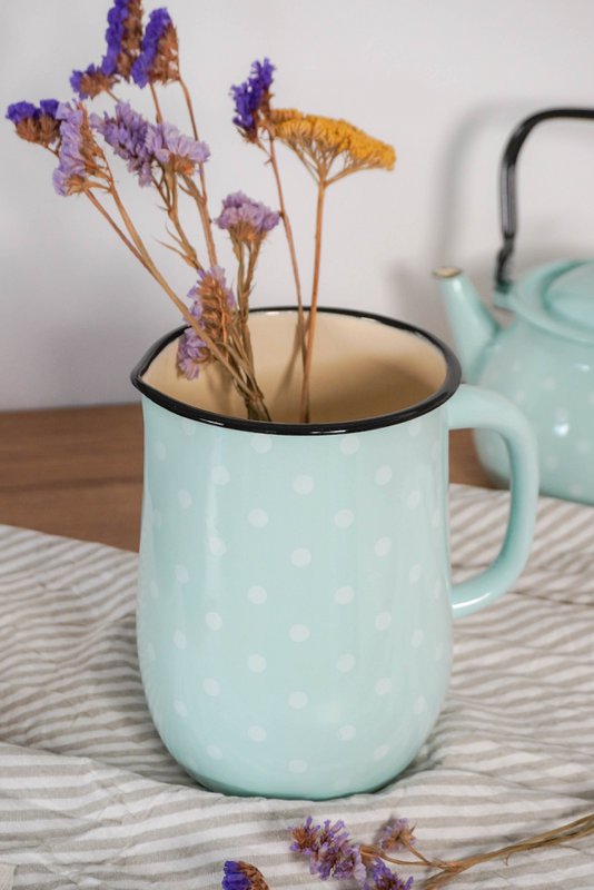 Esmalte Jug Polka Dot Blue 2,5l Isabelle Rose