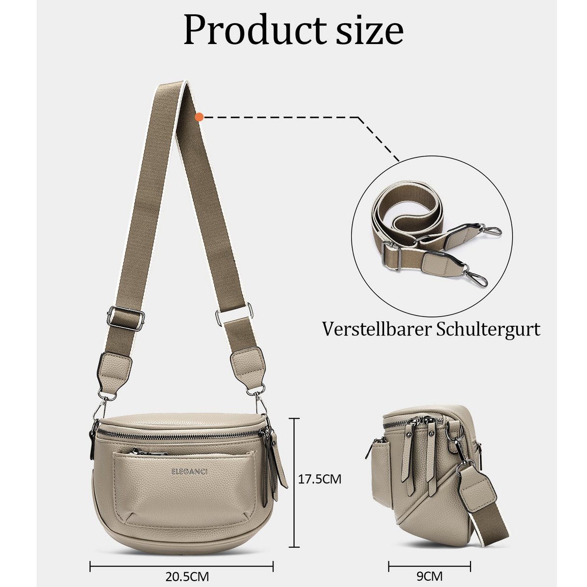 Eleganci EL-60 – Luxe crossbody- & heuptas