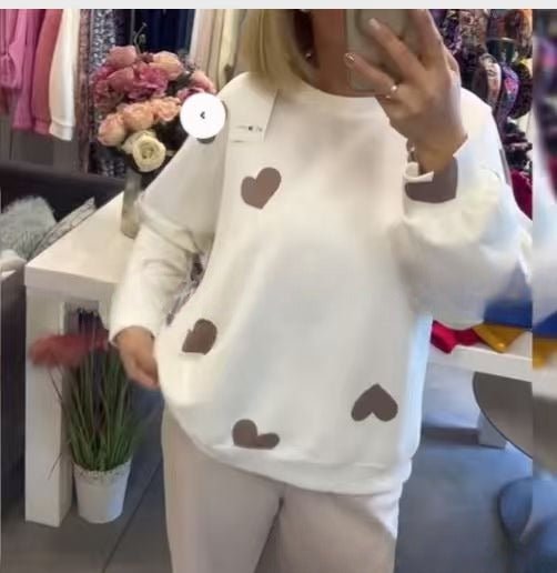 Modetøj til kvinder Love Langærmet striktrøje