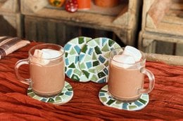 DIY-Paket Mosaik-Untersetzer (inkl. Halter)