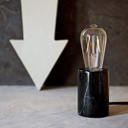 Home Sweet Home Industriel bordlampe Dry Rond - sort - 7,5/7,5/10cm