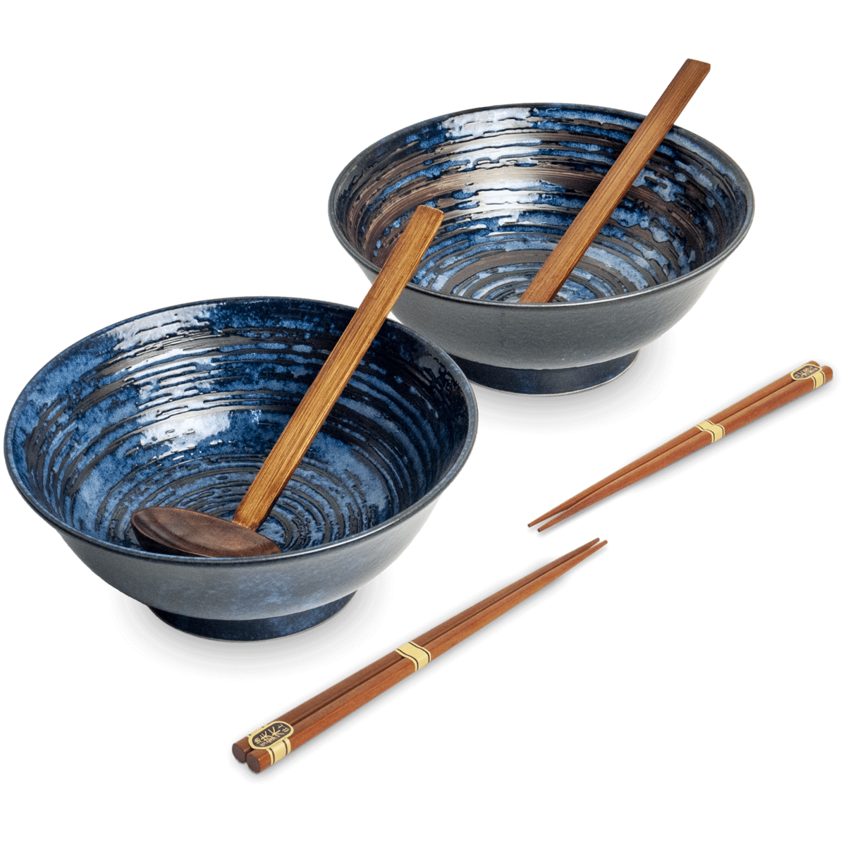 Edo Uzu Ramenbowlset, 22x9cm, 2 pers., giftbox