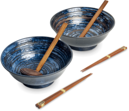 Edo Uzu Ramenbowlset, 22x9cm, 2 pers., giftbox