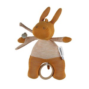 Noukie's: PACO MINI MUSICAL PULLOVER ocher 23x10x7cm, in organic cotton