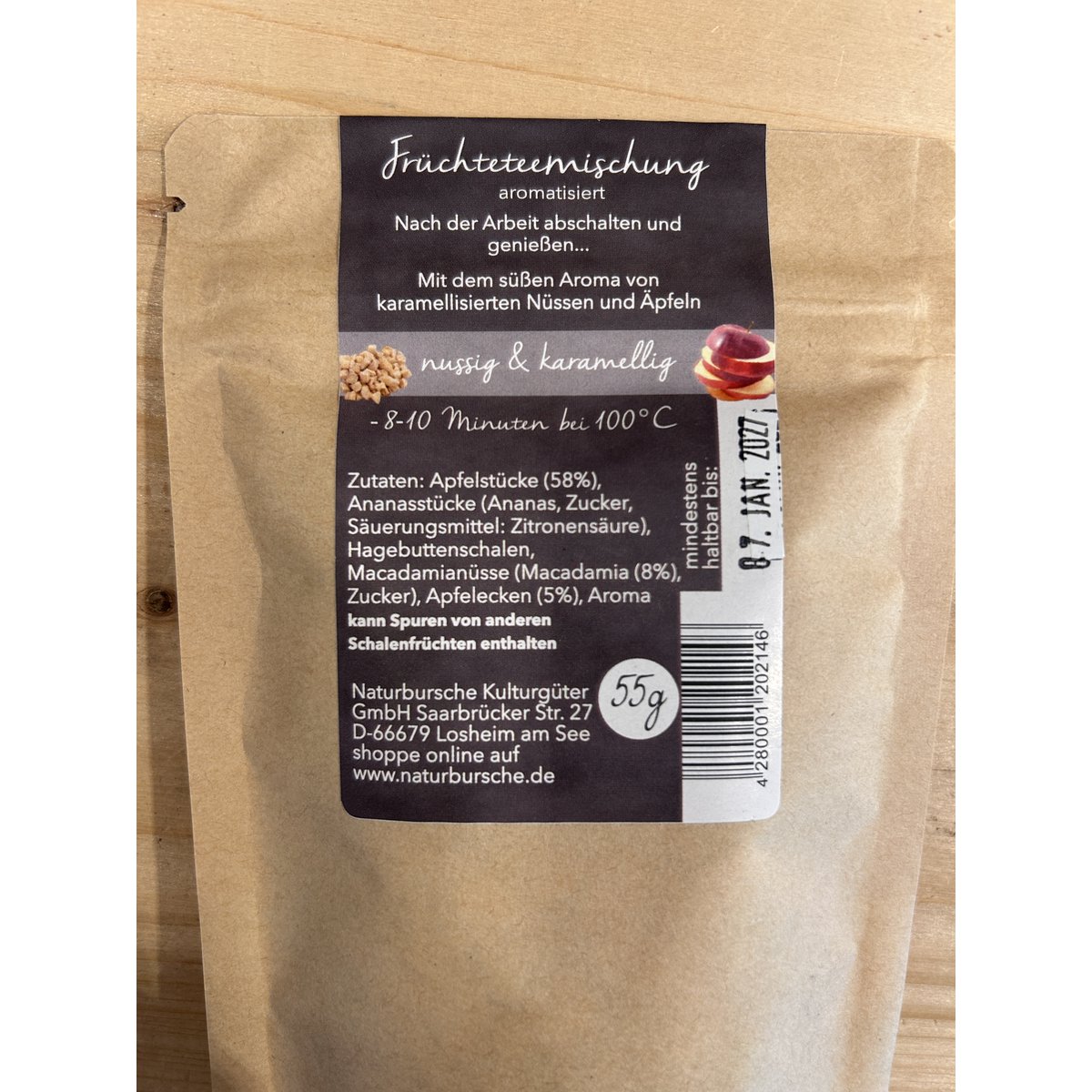 Naturalna herbata chłopca nr 1 - Caramel Apple & Macadamia