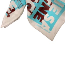 Scarf, JUDY - chocolate/turquoise