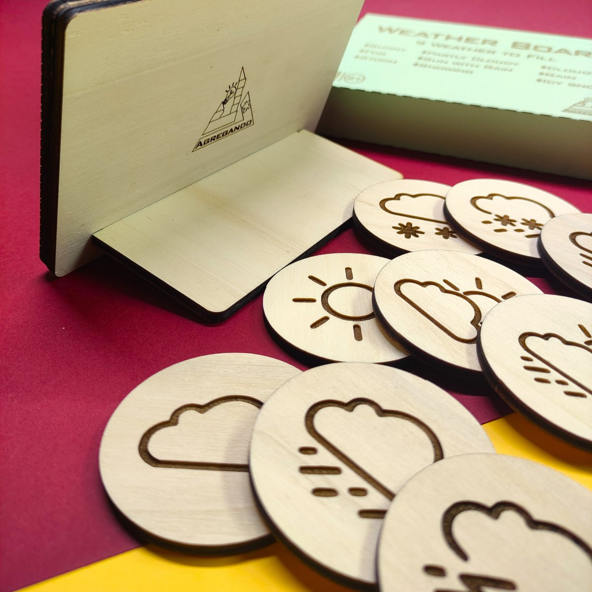 Houten weerbord, Montessori speelgoed voor kinderen en peuters