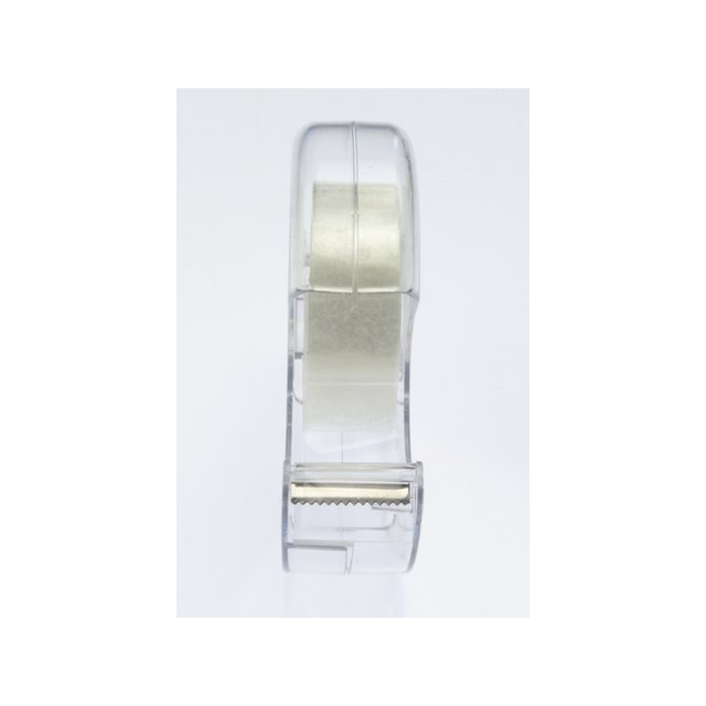 Portacinta adhesiva Núcleo canguro 25mm transparente con cinta adhesiva 19mmx33m