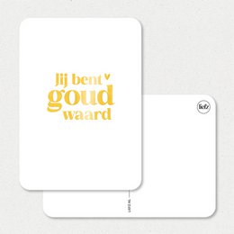Map | You are worth gold | Gold foil