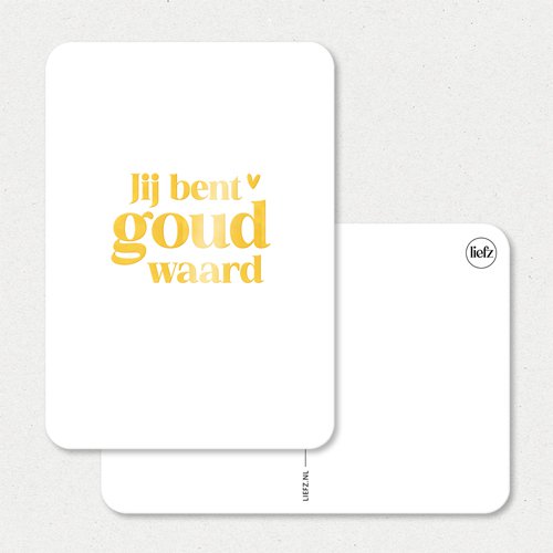 Map | You are worth gold | Gold foil